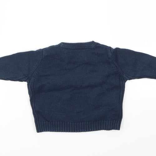 M Boys Blue   Pullover Jumper Size 3-6 Months