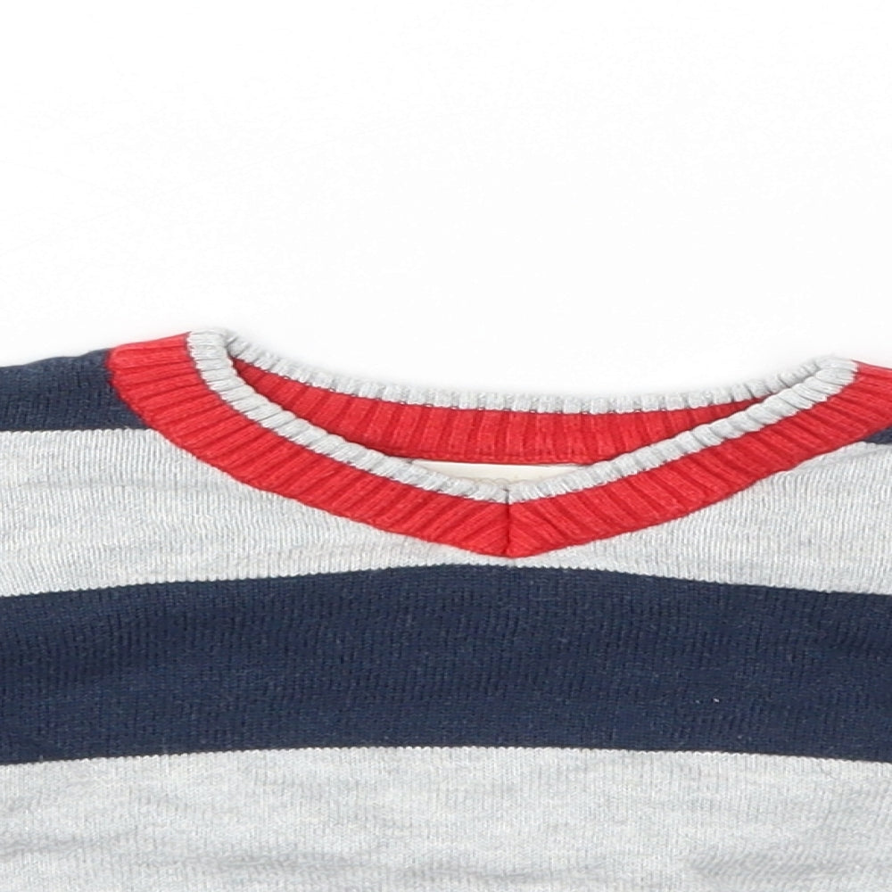 BHS Boys Multicoloured Striped  Pullover Jumper Size 3-6 Months