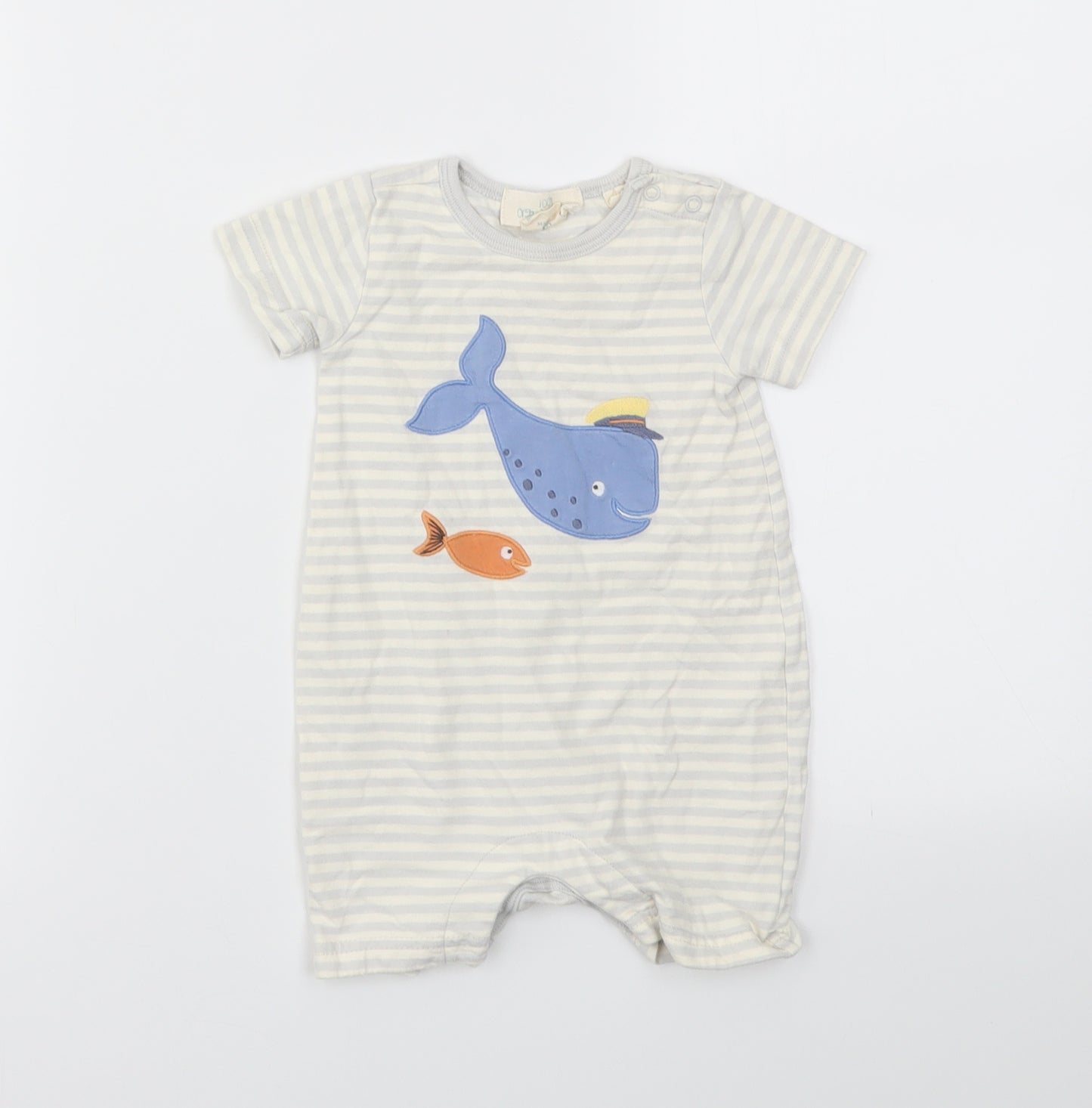 Gap Boys Multicoloured Striped  Babygrow One-Piece Size 3-6 Months