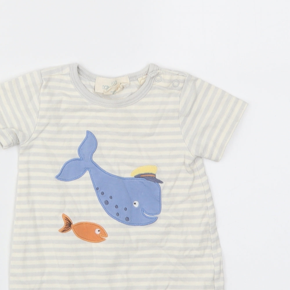 Gap Boys Multicoloured Striped  Babygrow One-Piece Size 3-6 Months