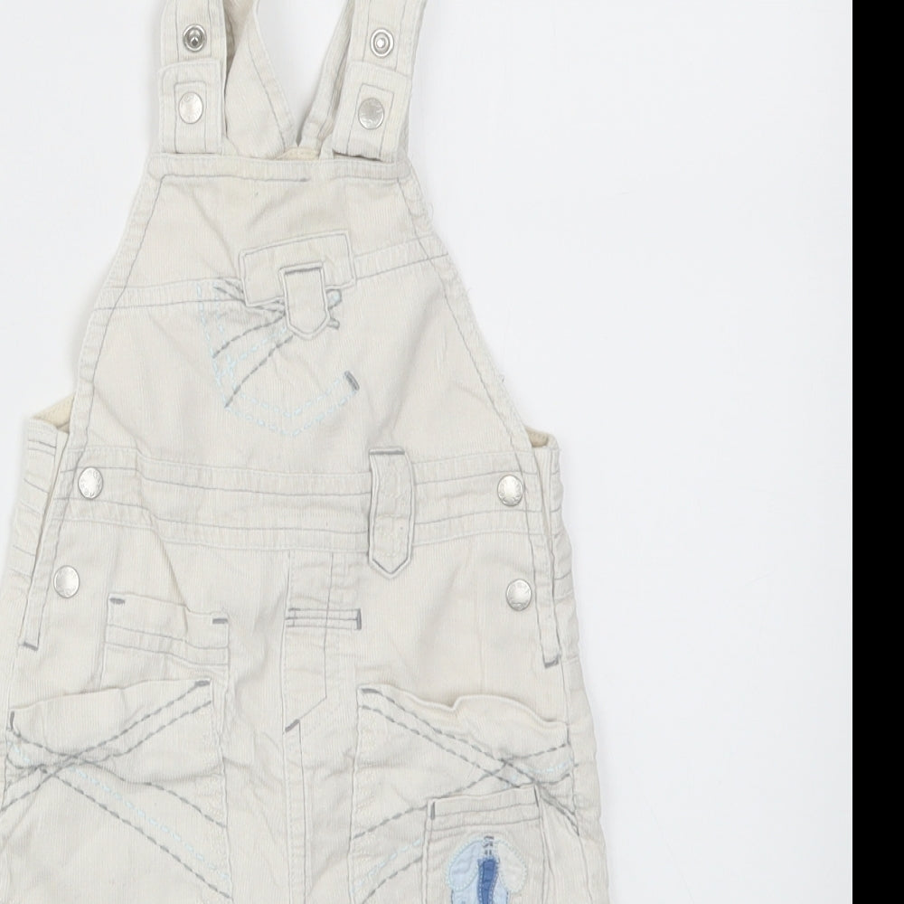 NEXT Baby Ivory   Dungaree One-Piece Size 3-6 Months