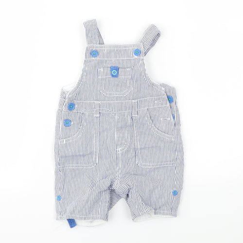 JHON LEWIS Boys Blue Striped  Babygrow One-Piece Size 3-6 Months