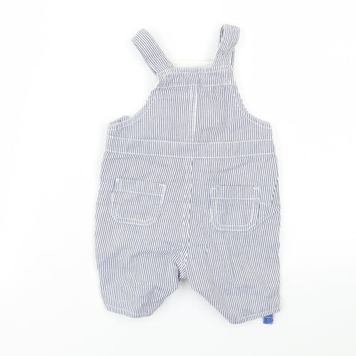 JHON LEWIS Boys Blue Striped  Babygrow One-Piece Size 3-6 Months
