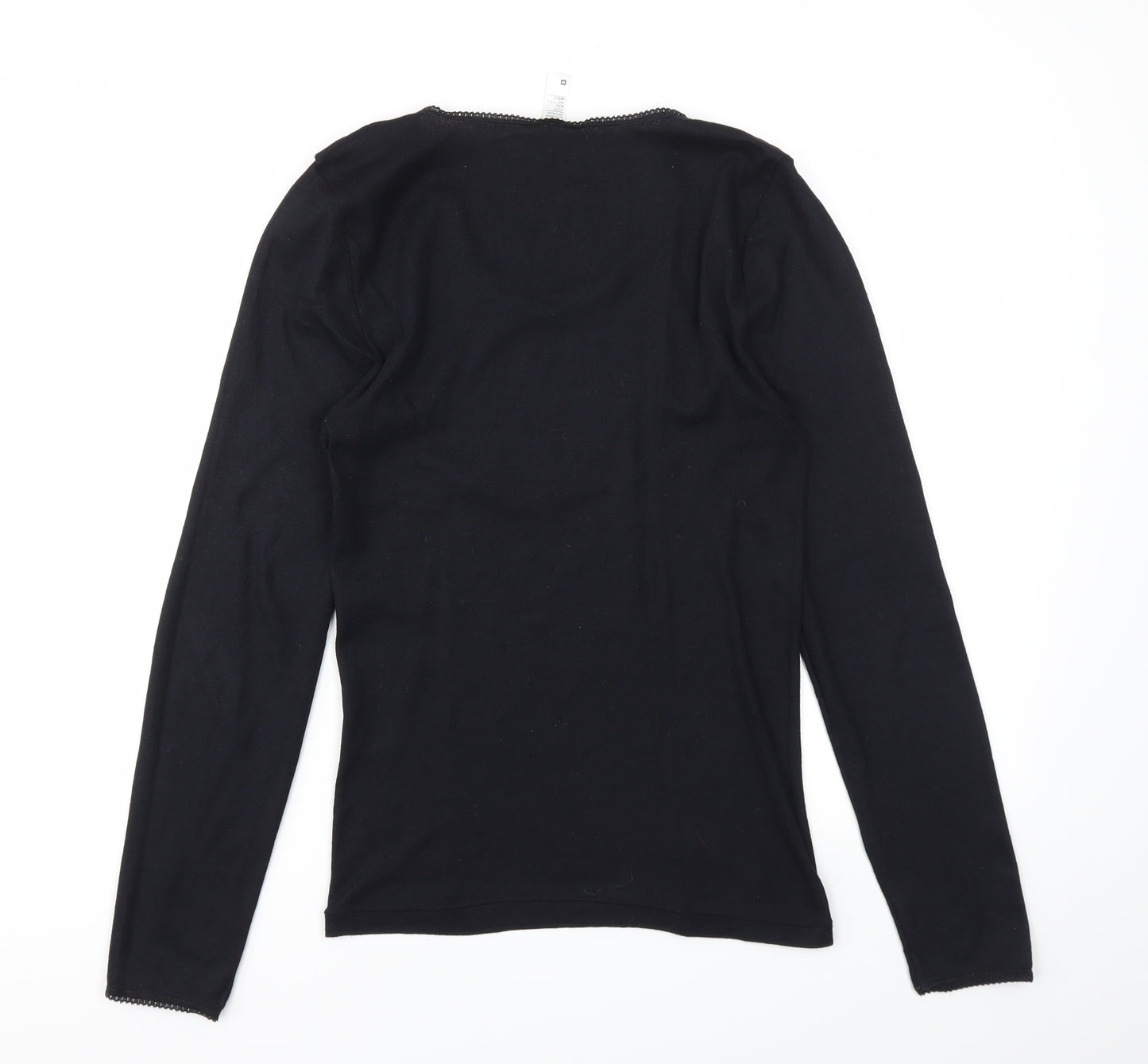 woolworths Womens Black   Basic T-Shirt Size L