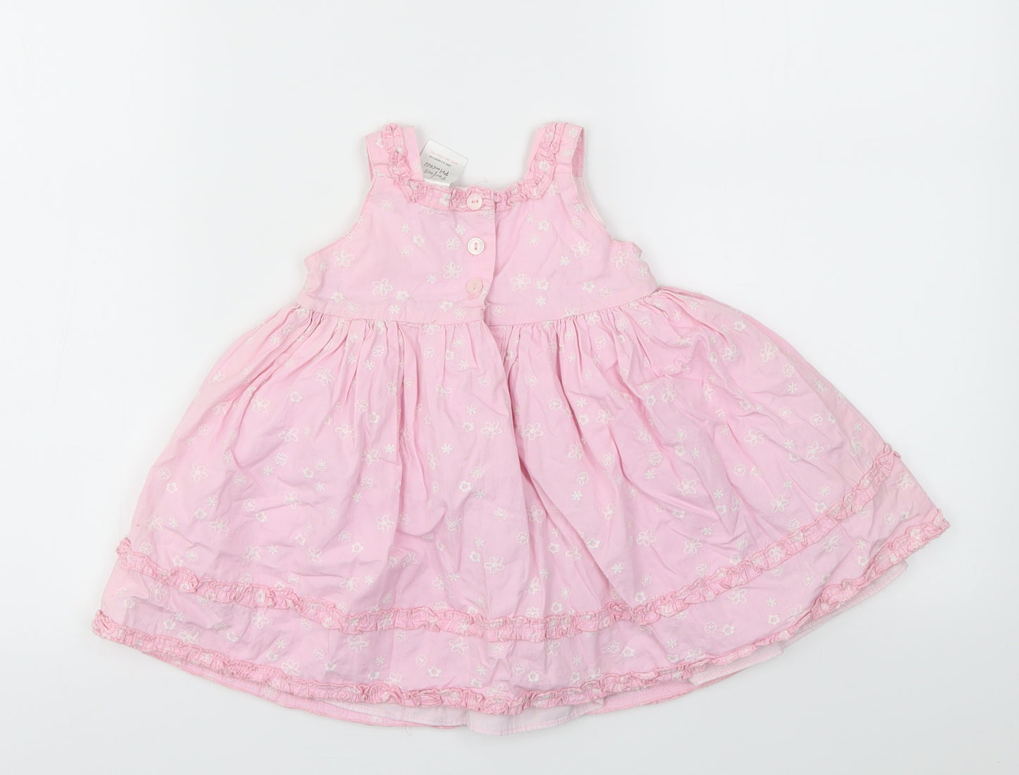 PERFECT PRINCESS Girls Pink Floral  Fit & Flare  Size 6-9 Months