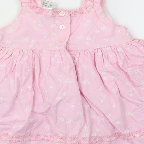 PERFECT PRINCESS Girls Pink Floral  Fit & Flare  Size 6-9 Months