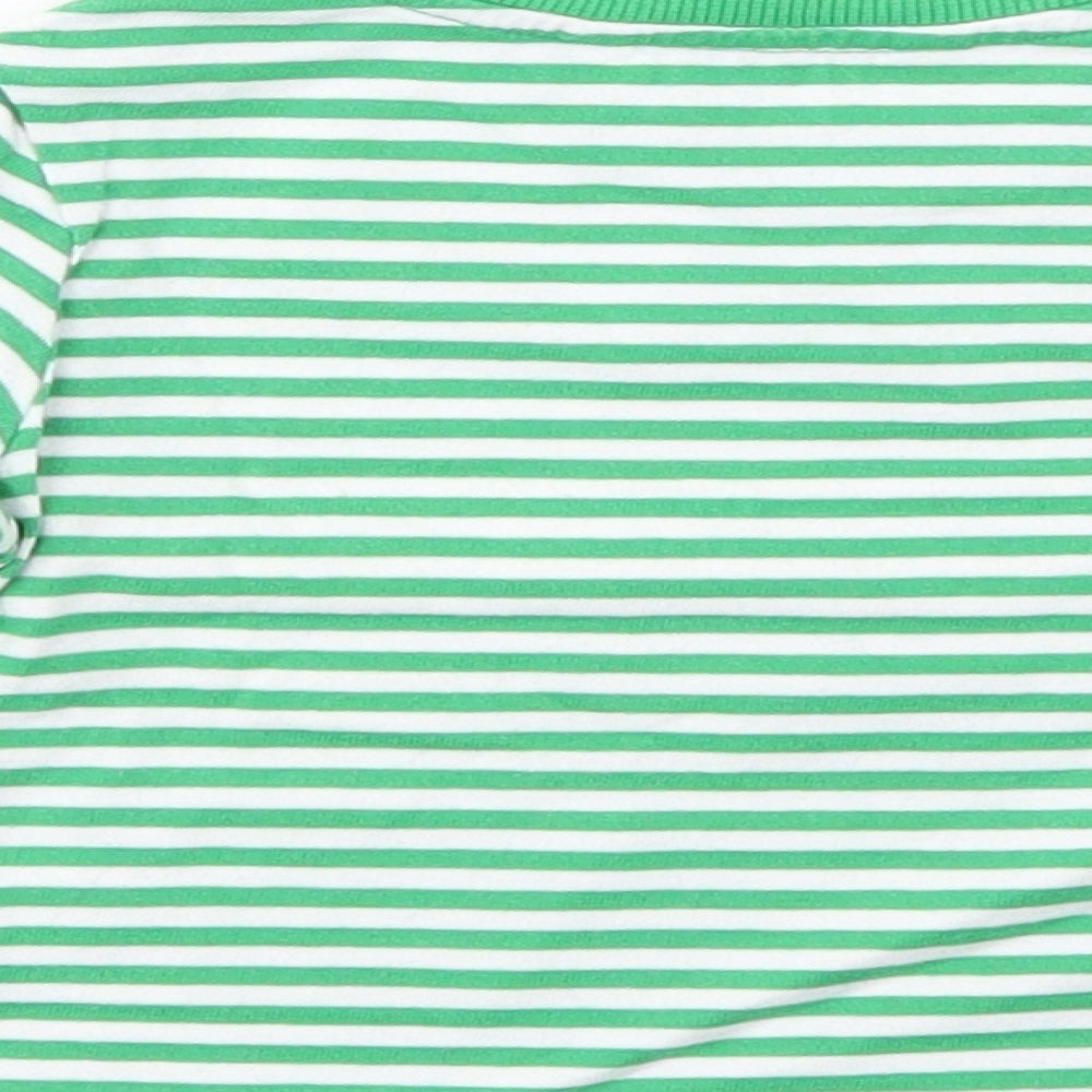 jhon lewis  Boys Green Striped  Basic T-Shirt Size 9-12 Months