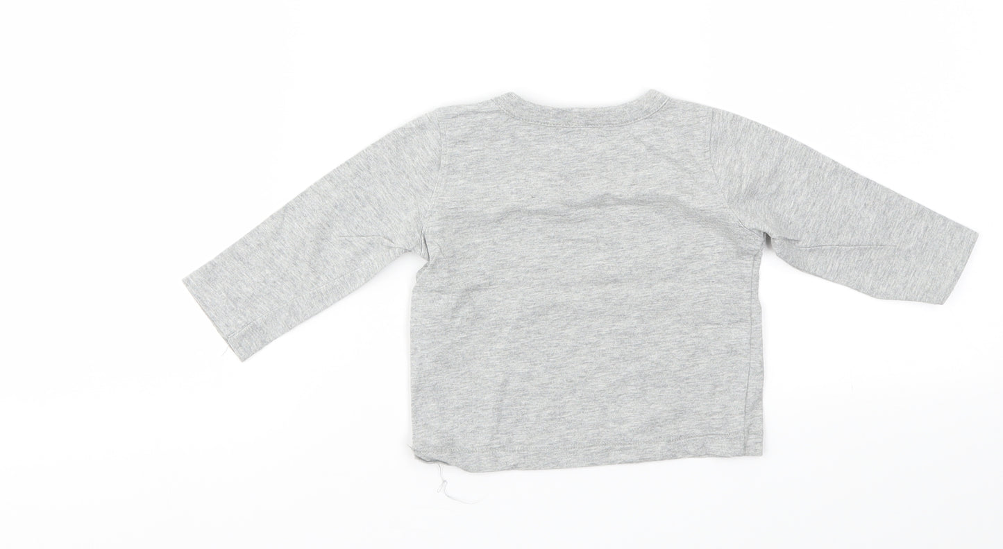 Gap Boys Grey   Basic T-Shirt Size 6-9 Months