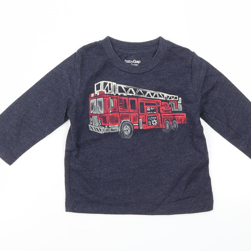 Gap Boys Blue   Basic T-Shirt Size 6-9 Months