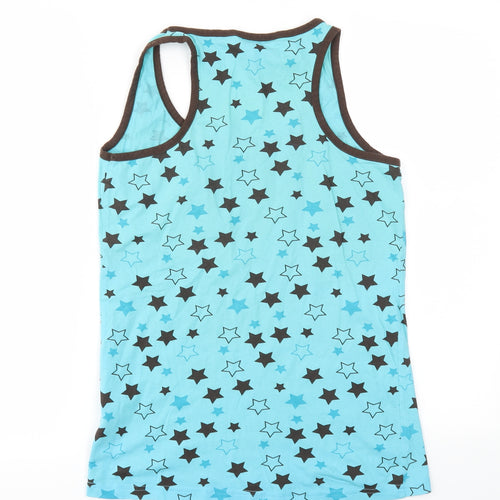 Tammy Girls Blue Argyle/Diamond  Basic T-Shirt Size 16 Years
