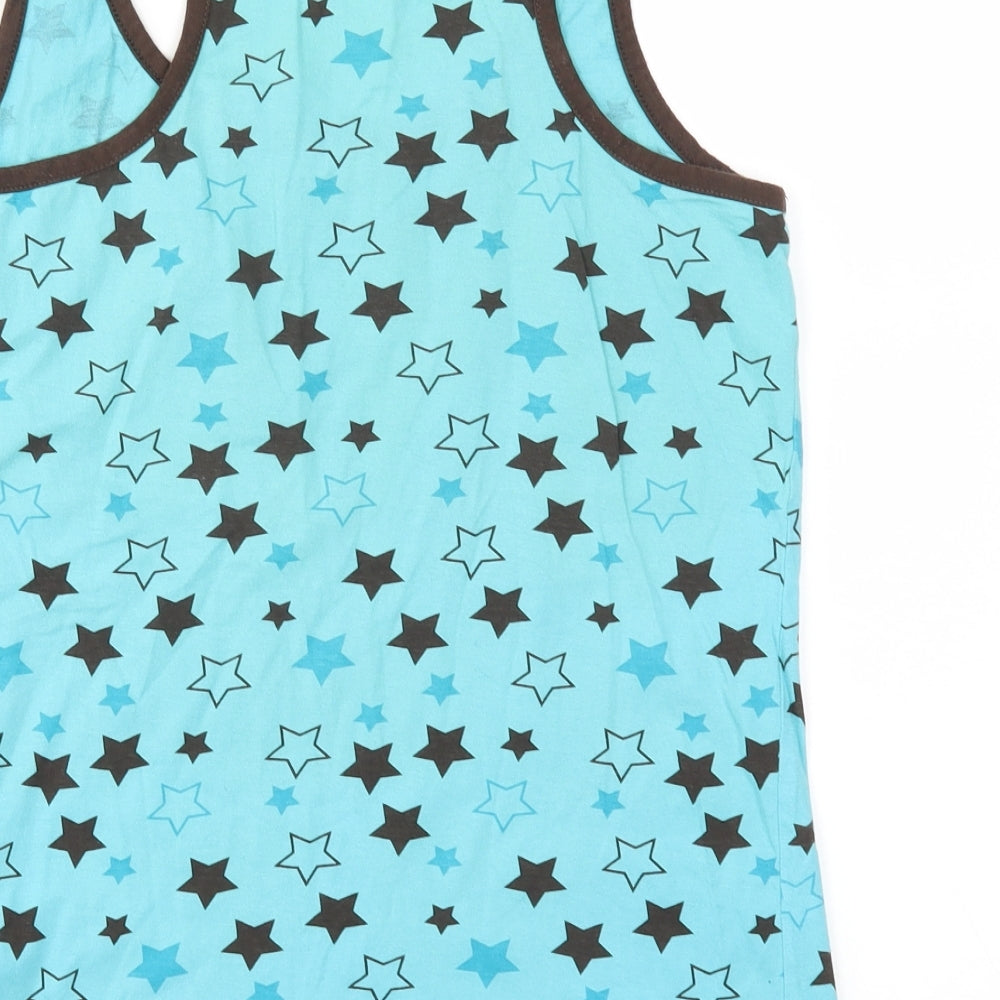 Tammy Girls Blue Argyle/Diamond  Basic T-Shirt Size 16 Years