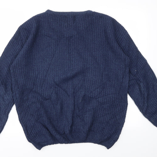 Refectory Mens Blue   Pullover Sweatshirt Size S
