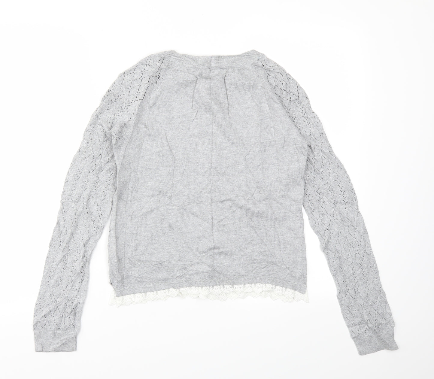 H&M Girls Grey   Pullover Jumper Size 14 Years