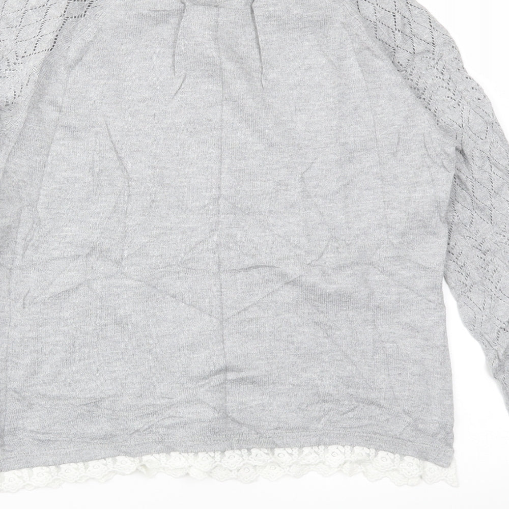 H&M Girls Grey   Pullover Jumper Size 14 Years
