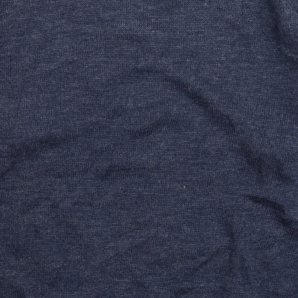 Daxon Mens Blue  Knit Pullover Jumper Size XL