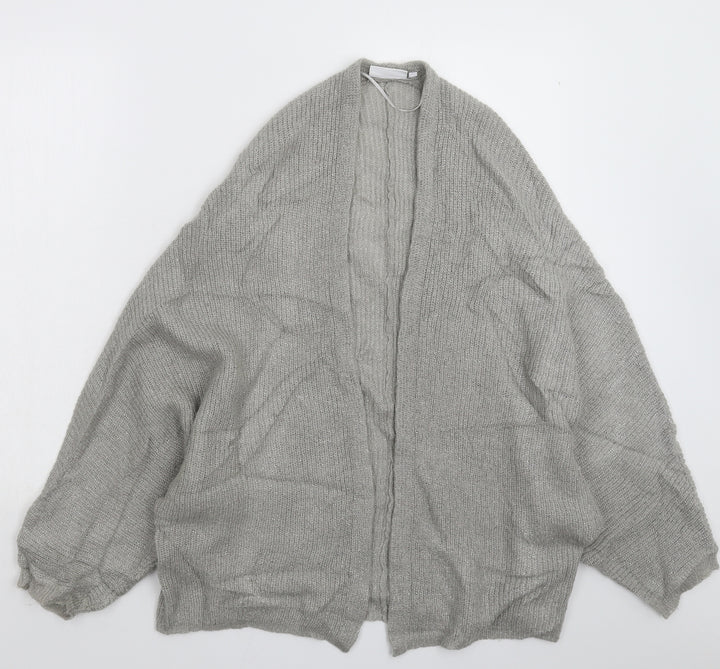 New Look Womens Grey  Knit Cardigan Jumper Size S