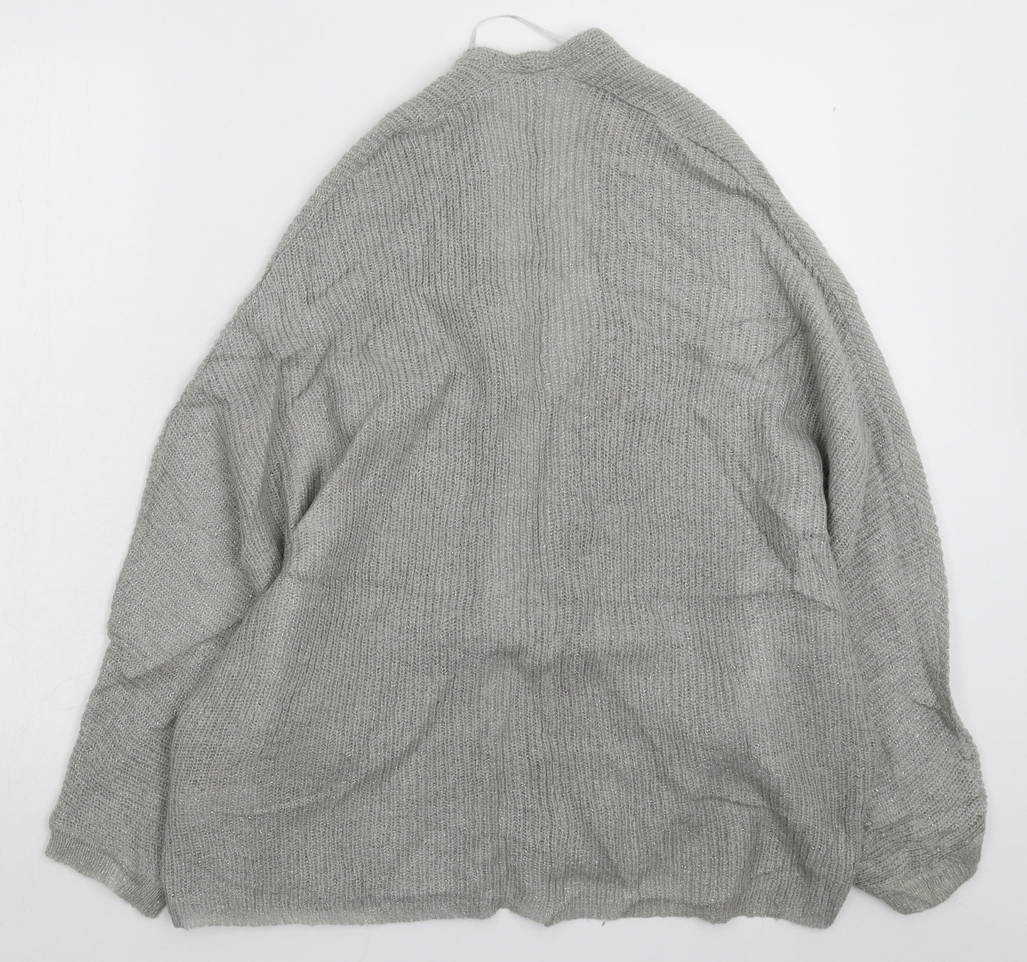 New Look Womens Grey  Knit Cardigan Jumper Size S