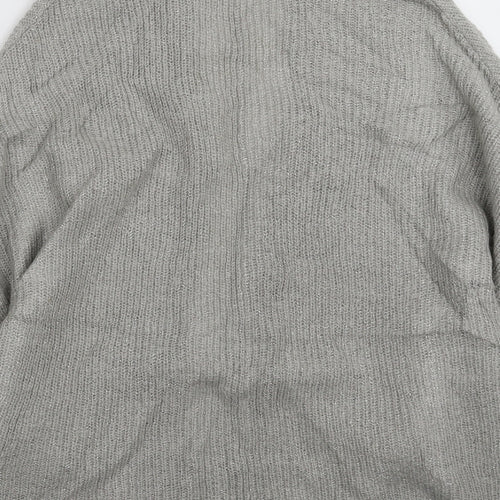 New Look Womens Grey  Knit Cardigan Jumper Size S