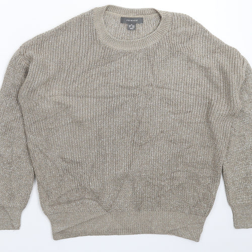 Primark Womens Grey  Knit Pullover Jumper Size 14
