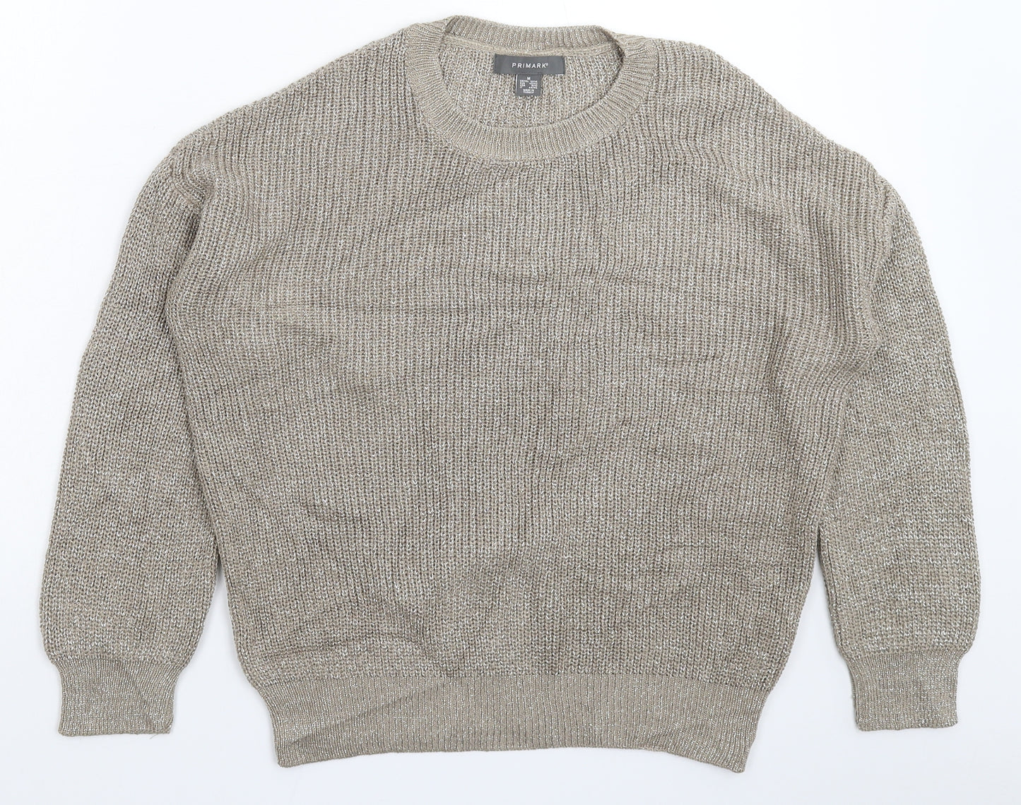 Primark Womens Grey  Knit Pullover Jumper Size 14