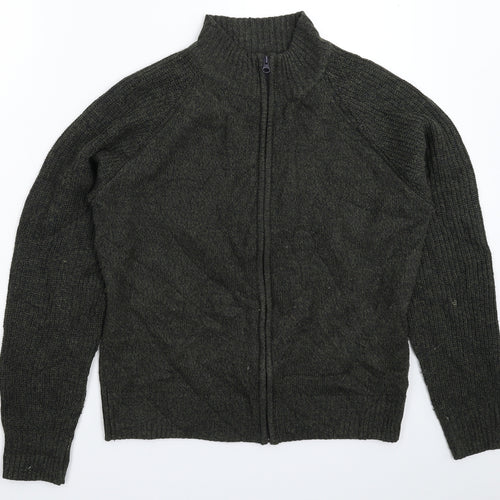 Haworth Mens Grey  Knit Cardigan Jumper Size S