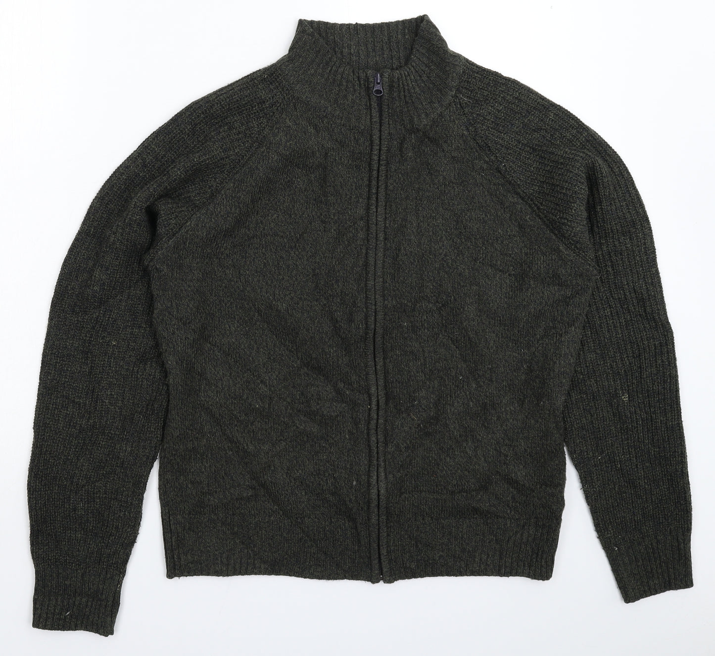 Haworth Mens Grey  Knit Cardigan Jumper Size S