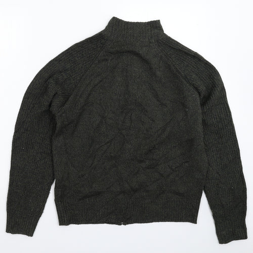 Haworth Mens Grey  Knit Cardigan Jumper Size S