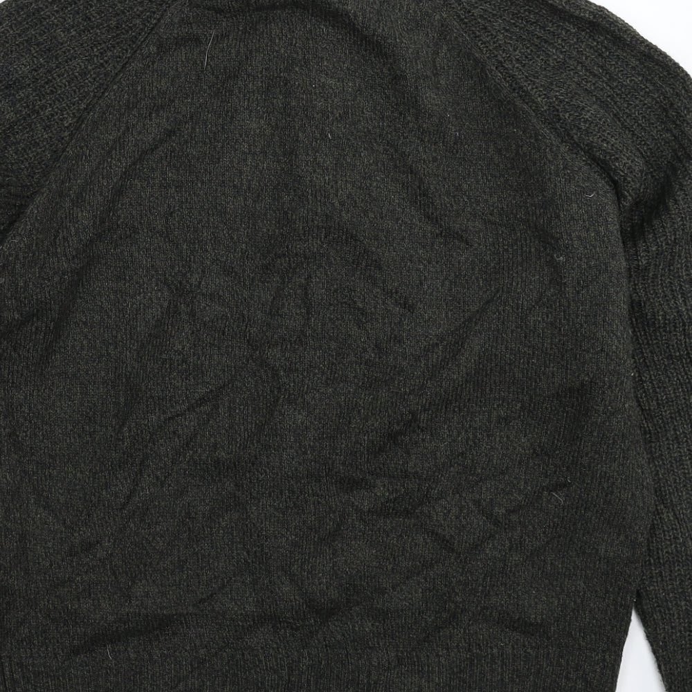 Haworth Mens Grey  Knit Cardigan Jumper Size S