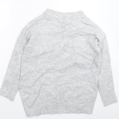 F&F Womens Grey  Knit Pullover Jumper Size 10