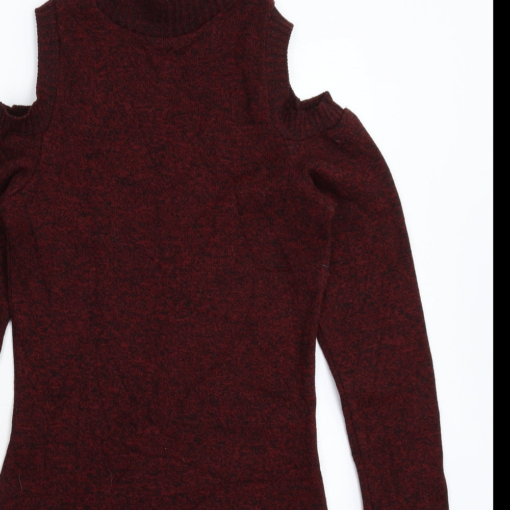 IX London Womens Brown  Knit Jumper Dress  Size L