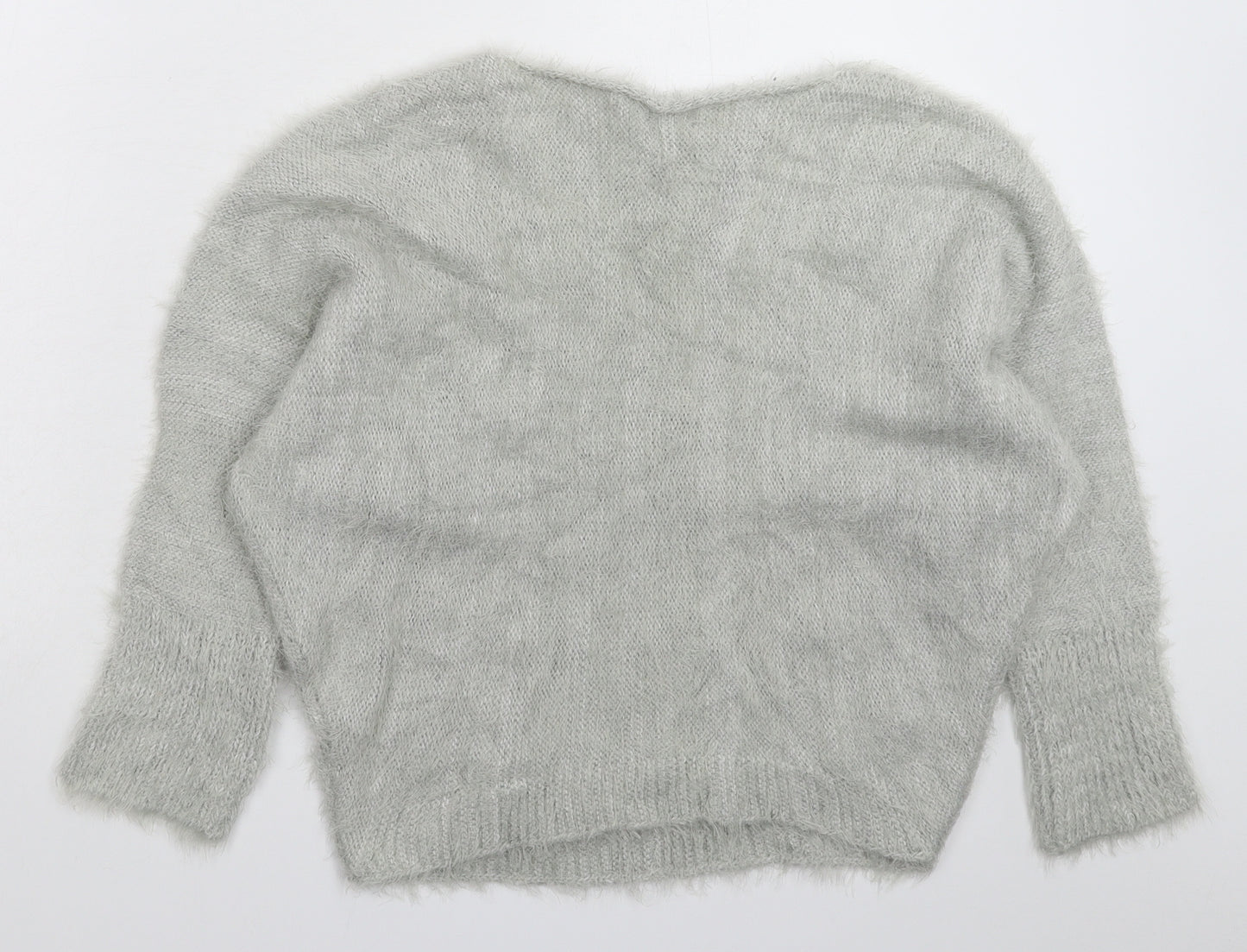 Amanti Womens Grey  Knit Pullover Jumper Size L