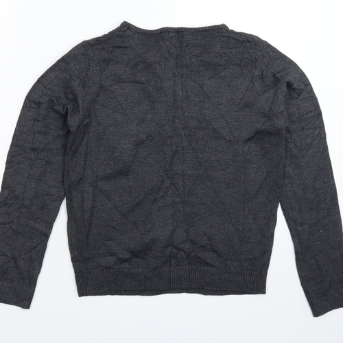 FOREVER 21 Girls Grey  Knit Pullover Jumper Size 11-12 Years