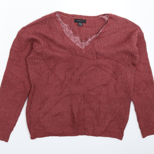 Atmosphere Womens Pink  Knit Pullover Jumper Size 12