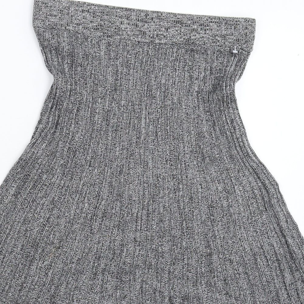 Marks and Spencer Womens Grey  Knit Maxi Skirt Size M