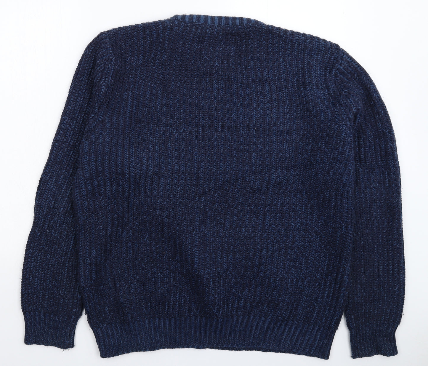 Brave Soul Mens Blue  Knit Pullover Jumper Size XL