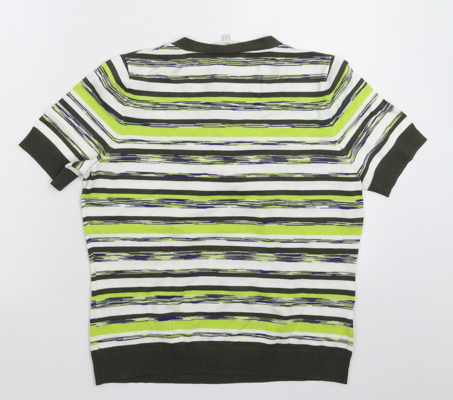 Country Casuals Womens Multicoloured Striped Knit Basic T-Shirt Size M