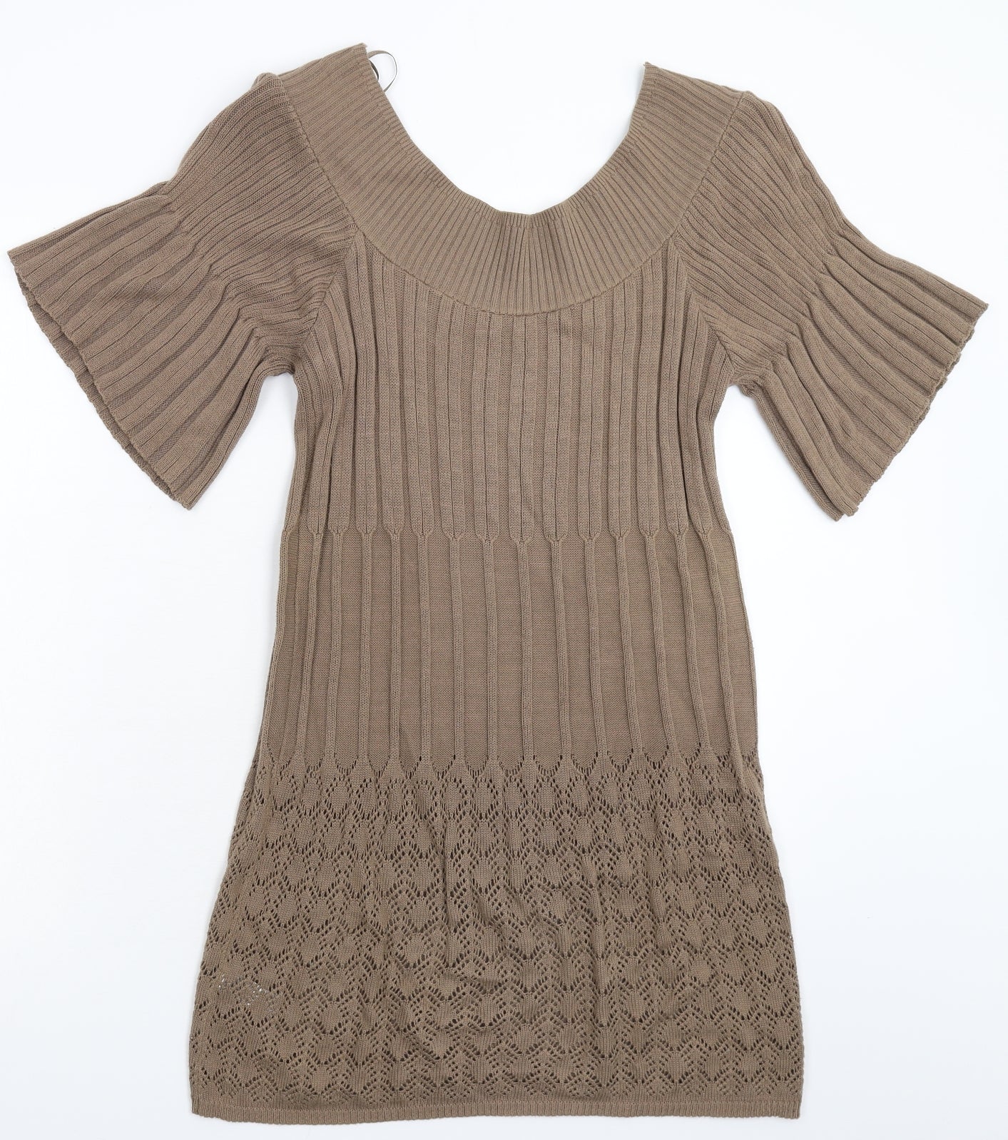 George Womens Grey  Knit Jumper Dress  Size 10