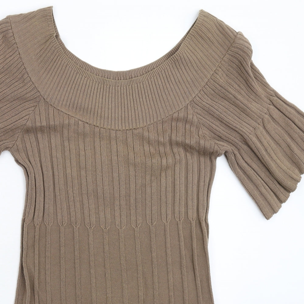 George Womens Grey  Knit Jumper Dress  Size 10