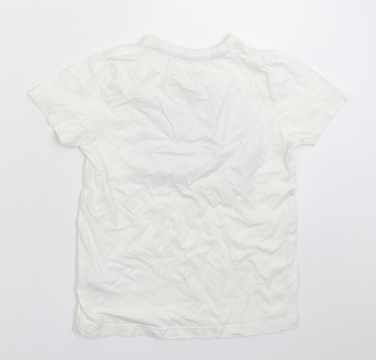 F&F Boys White   Basic T-Shirt Size 8-9 Years