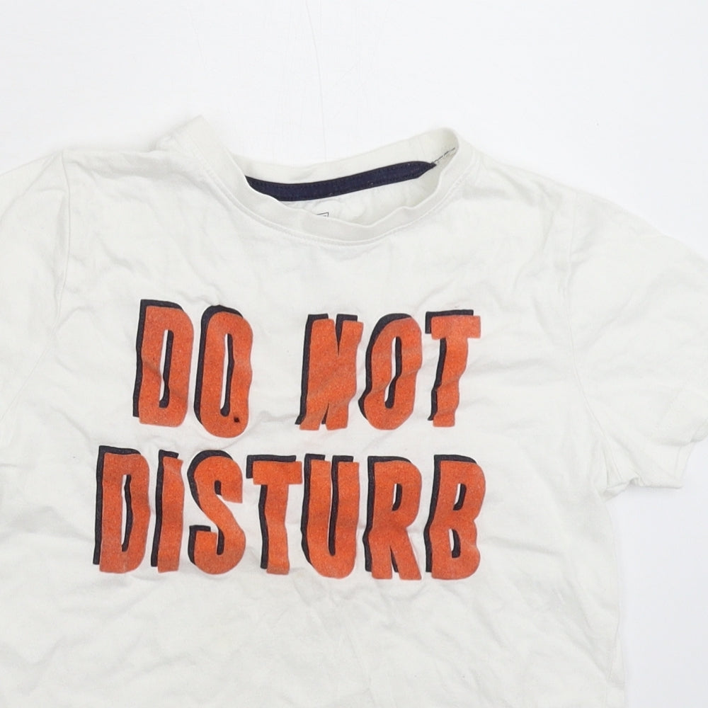 F&F Boys White   Basic T-Shirt Size 8-9 Years