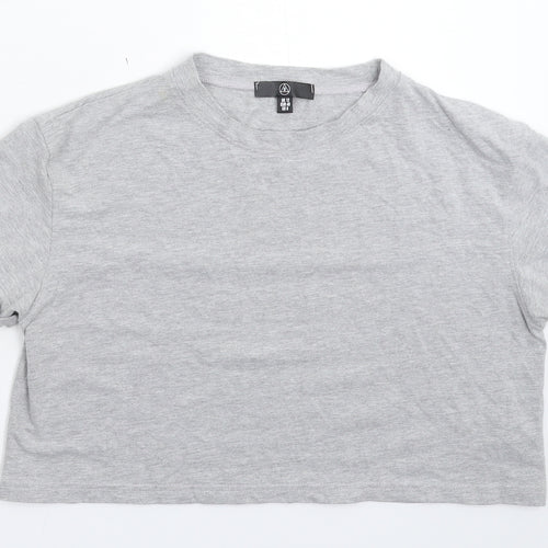 Missguided Womens Grey   Basic T-Shirt Size 12