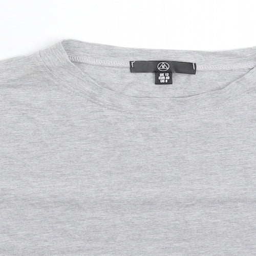 Missguided Womens Grey   Basic T-Shirt Size 12
