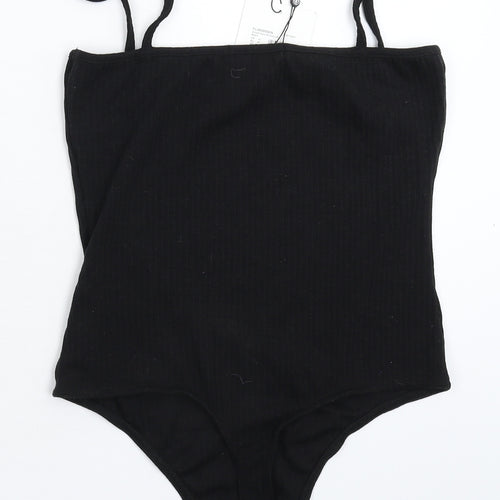 Missguided Womens Black   Bodysuit One-Piece Size 12