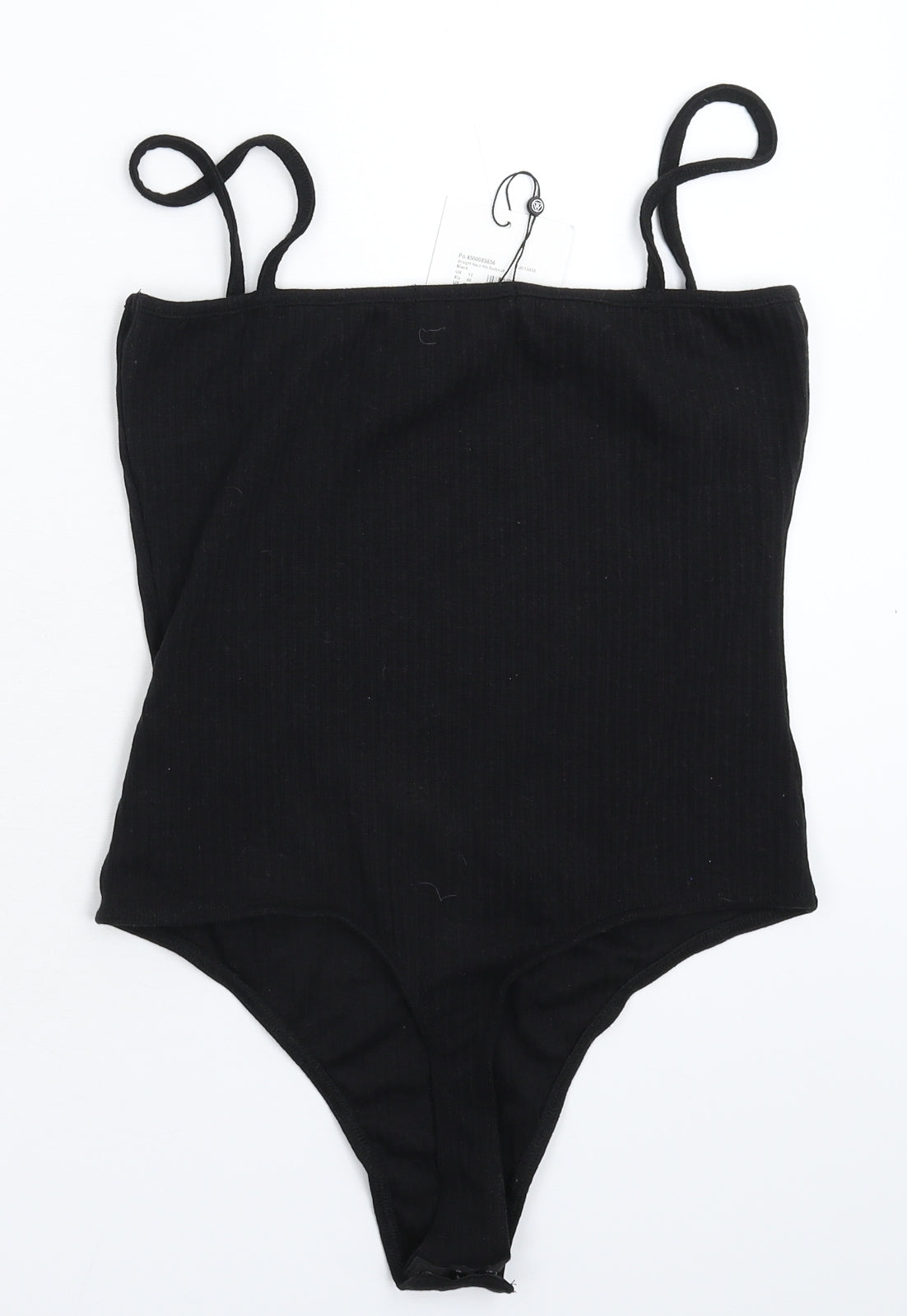 Missguided Womens Black   Bodysuit One-Piece Size 12