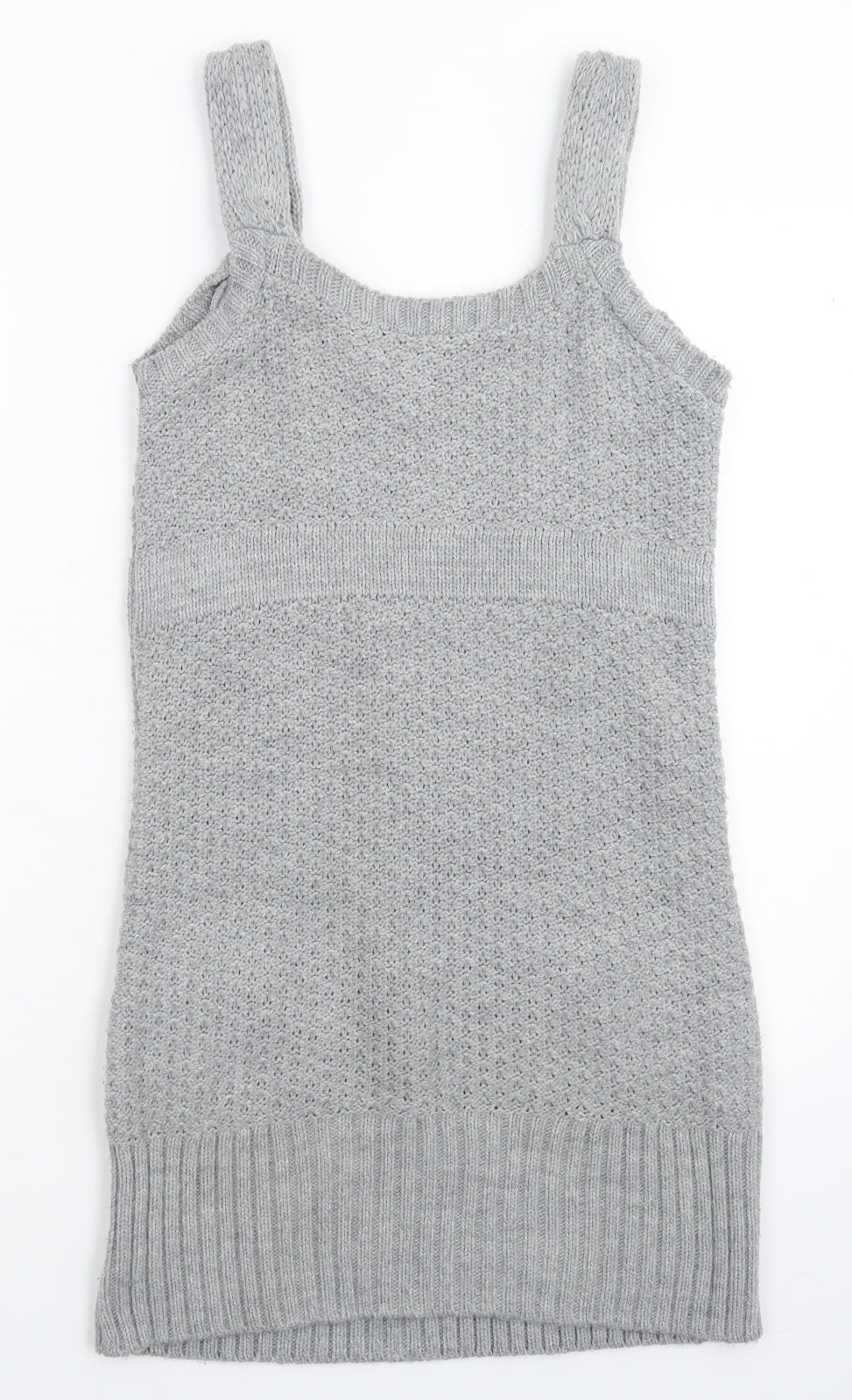 George Womens Grey  Knit Jumper Dress  Size 10