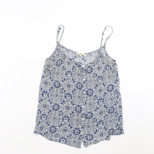 NEXT Womens Blue Floral  Camisole Blouse Size 6