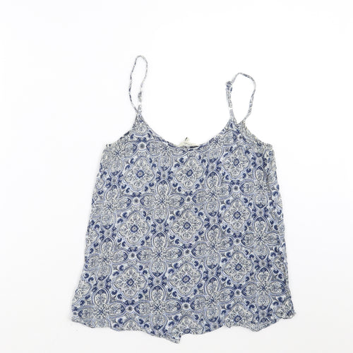 NEXT Womens Blue Floral  Camisole Blouse Size 6