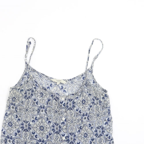 NEXT Womens Blue Floral  Camisole Blouse Size 6