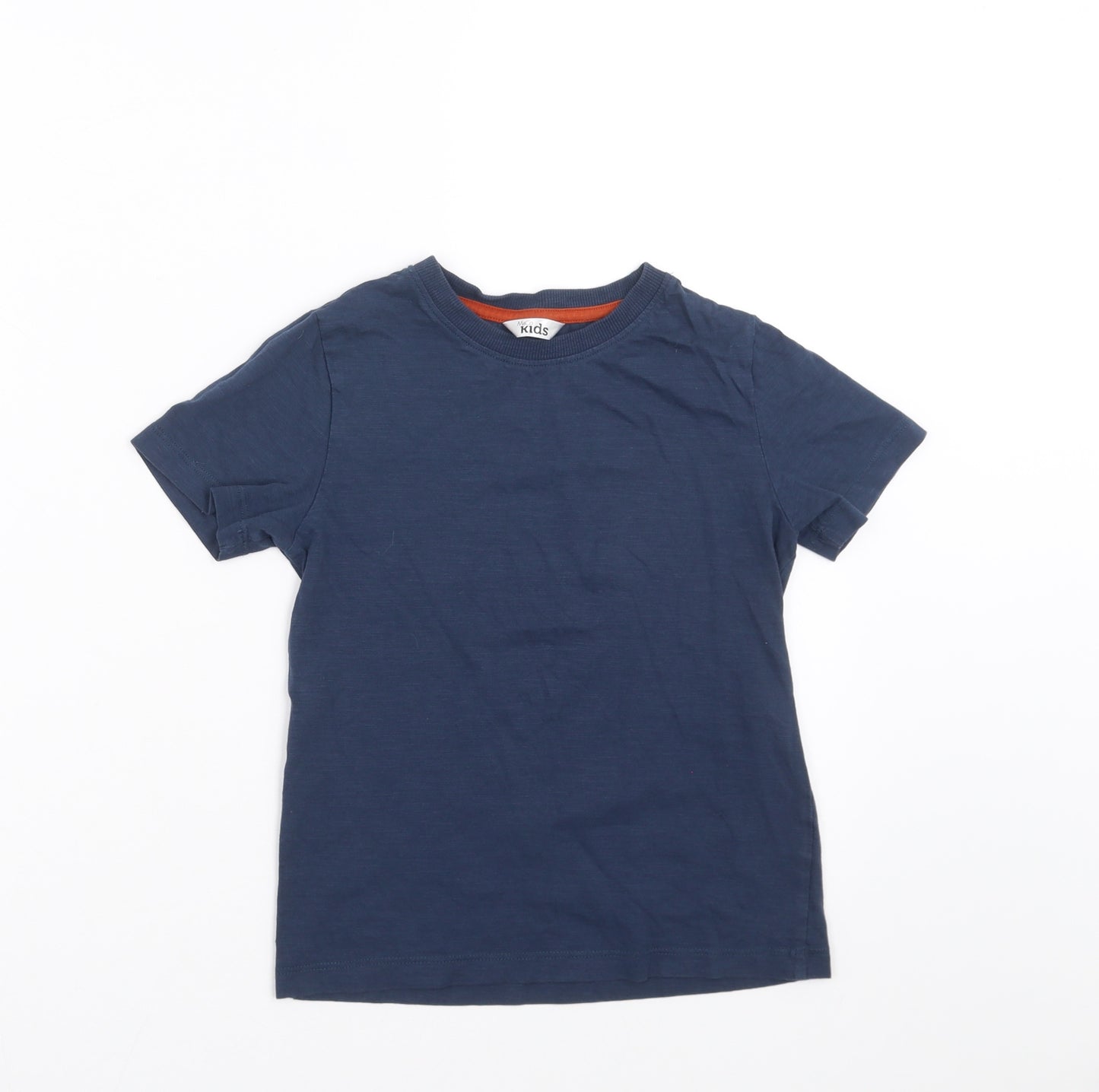 M&Co Boys Blue   Basic T-Shirt Size 7-8 Years