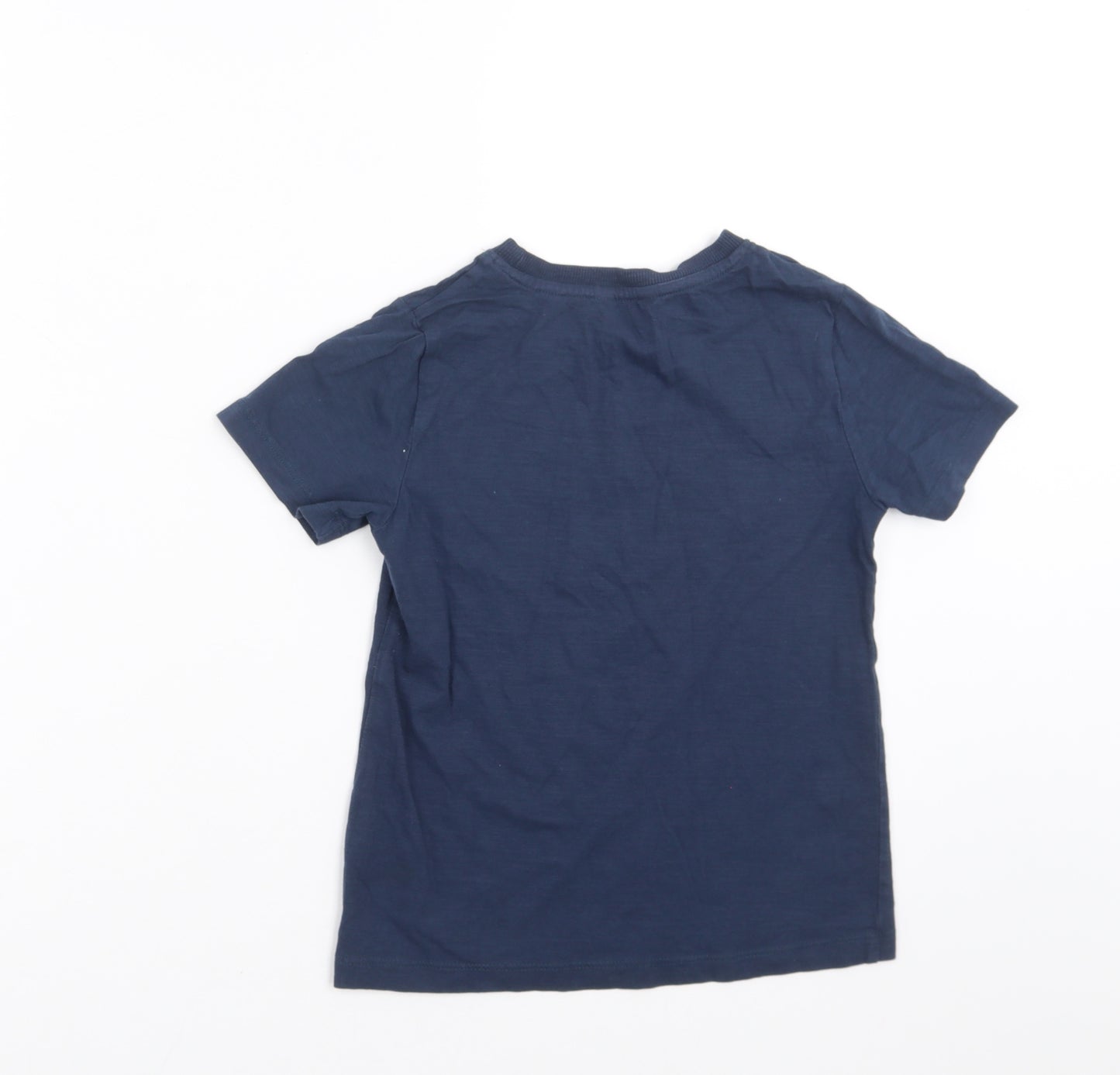 M&Co Boys Blue   Basic T-Shirt Size 7-8 Years